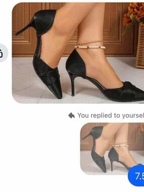 Elegant Black Pointed-Toe D'Orsay Stiletto Heels